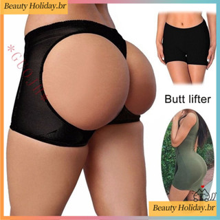 Plus Size Calcinha Grande Bumbum Elevador Curto Encaracolado Modelagem Cinto Aumenta Hip Com Enchimento De Bunda Sem  em Oferta na Shopee