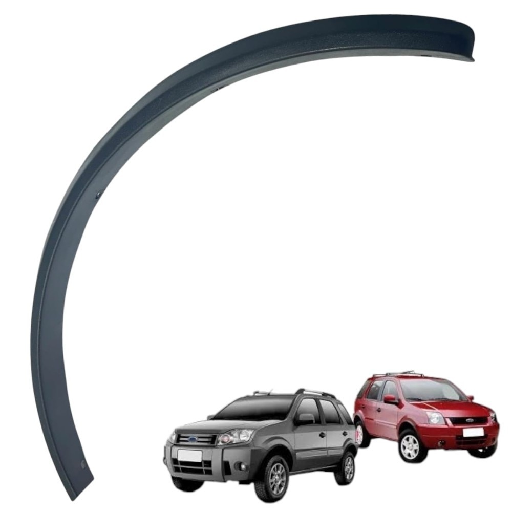 Moldura Aplique Paralama Dianteiro Esquerdo Ecosport 2003-12 Preto