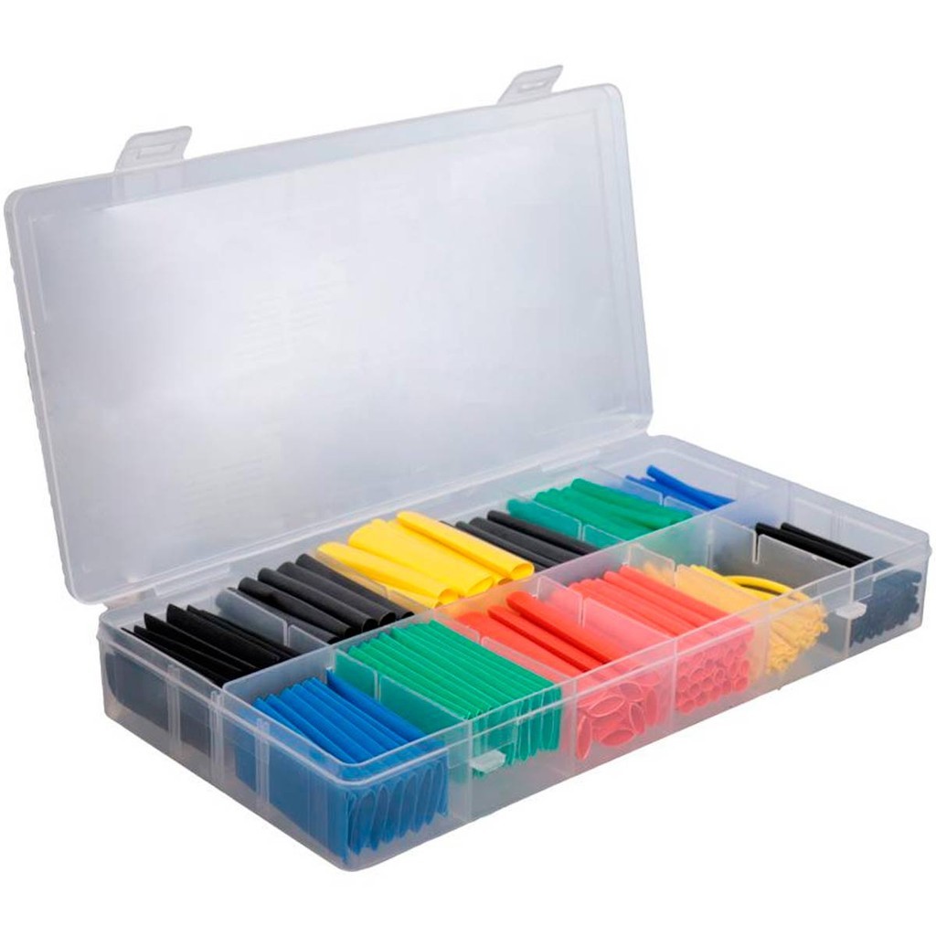 Kit Tubo Espaguete Termoretrátil 2mm Até 10mm 280 Peças Elétrica Auto Isolamento Seguro JI SHOP
