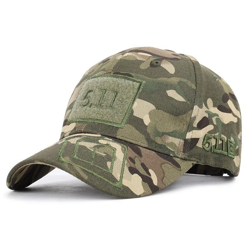 511camuflagem Boné De Beisebol Ajustável Verde Exército Tático Selva Chapéu Pesca Esportes Lazer Militar