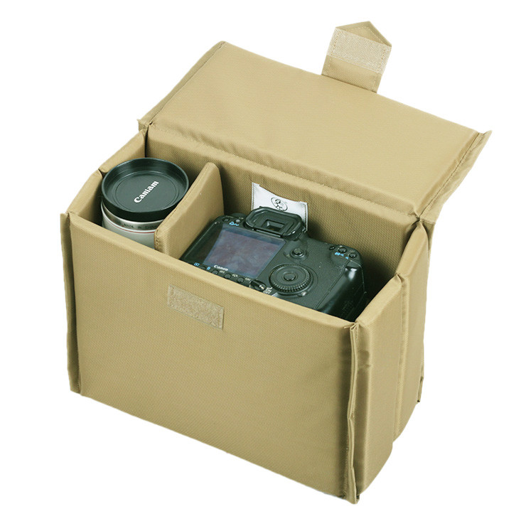 Bolsa para câmera de viagem ao ar livre forro dobrável Digital Micro SLR proteção para lente de câmera armazenamento abs