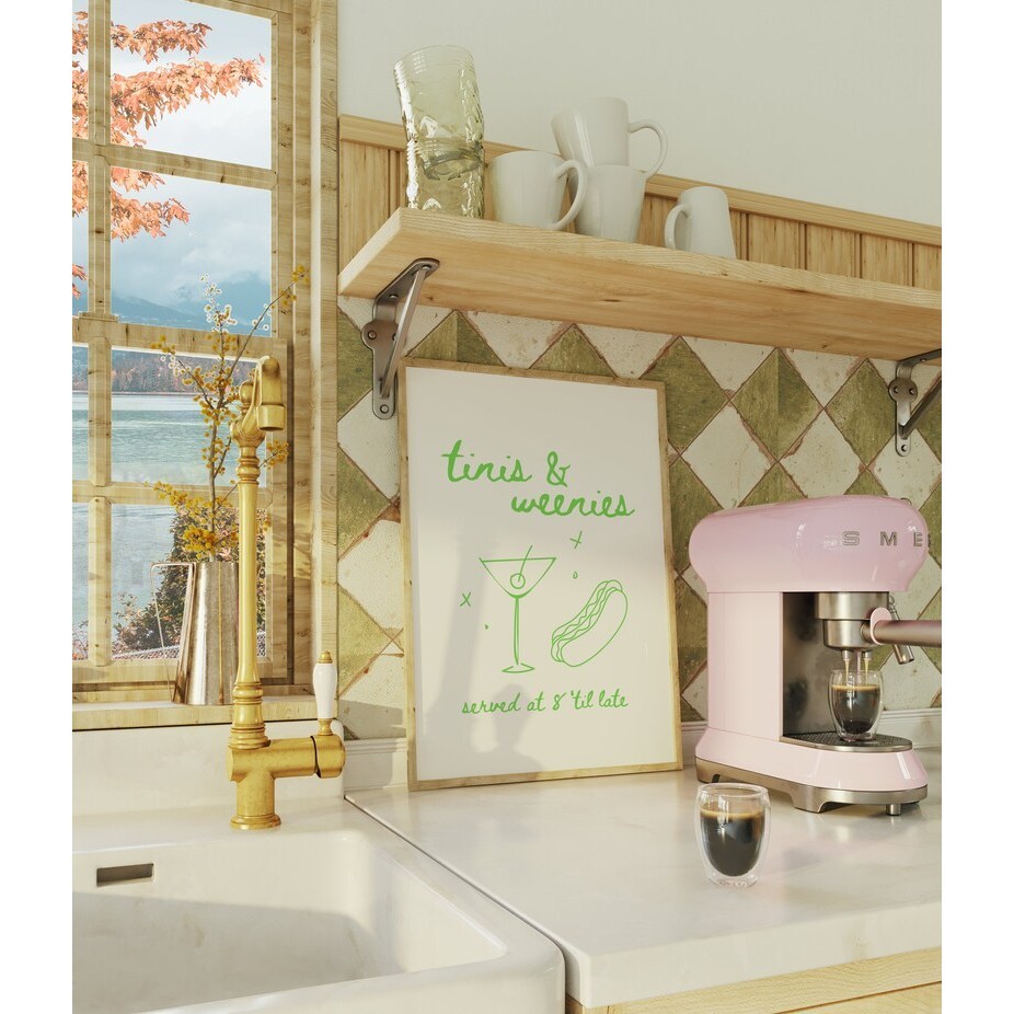 Quadro Decorativo Comida e Bebida Frase Amigos