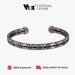 Vnox Vintage Mobius Corda Torcida Aberta Pulseira Manguito Para Homens Aço Inoxidável Punk Moda Jóias De Pulso