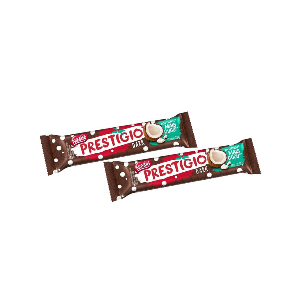 Kit 2 Chocolate Nestlé Prestígio Dark 33g