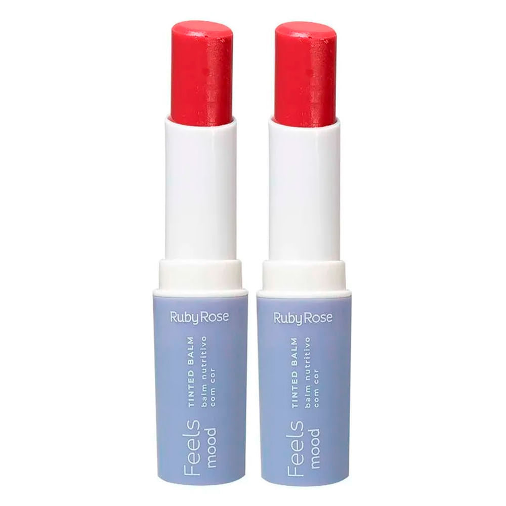 Kit 2 Tinted Balm Ruby Rose Feels Mood Cor Rose HB8519T20