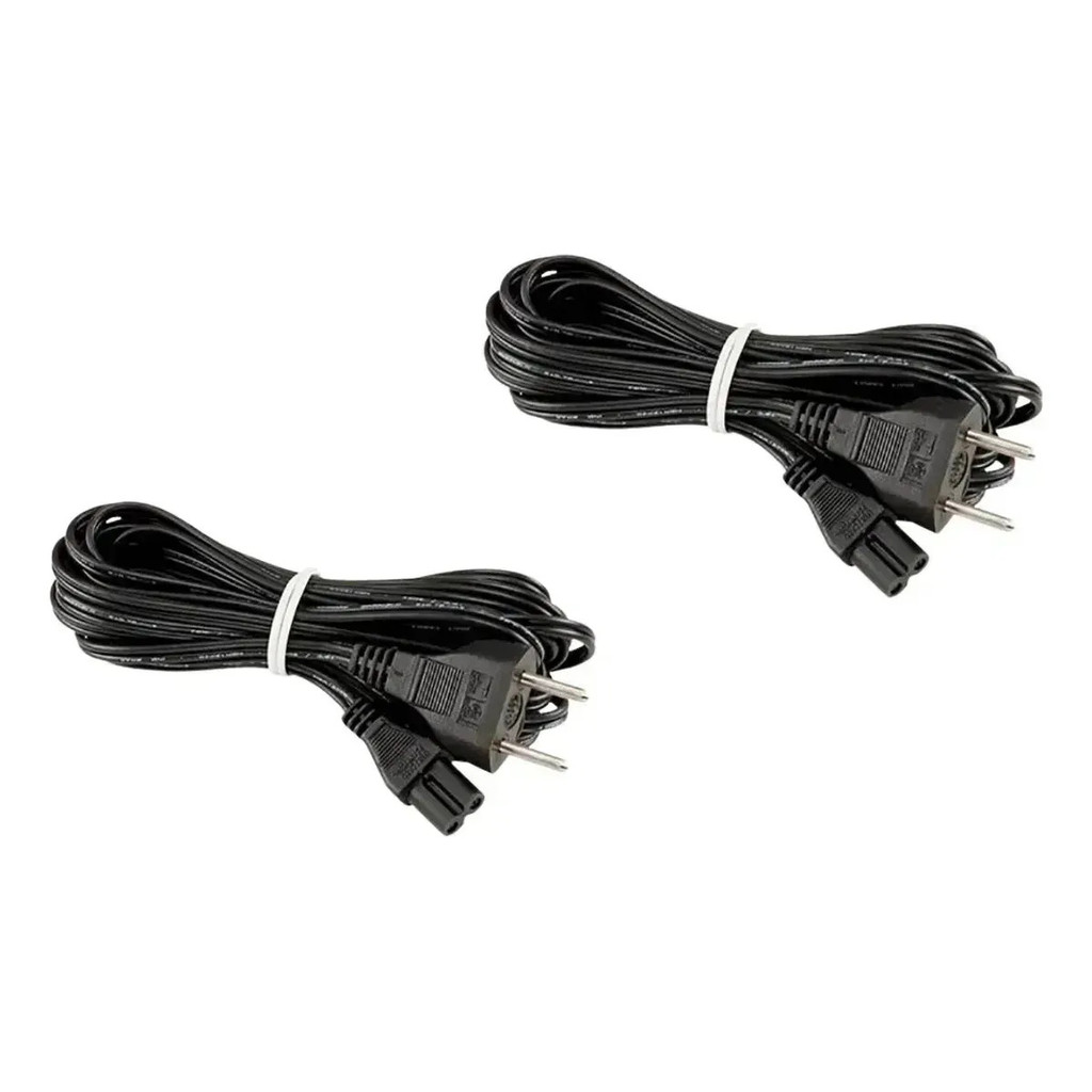 Kit 2 Cabos De Força Para Smart Tv E Home Theater