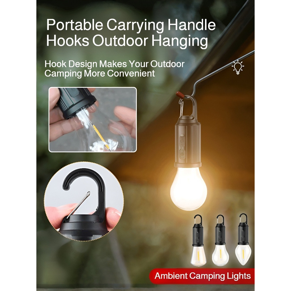 【Solar Recarregável】[Solar Rechargeable & Waterproof] Luz Solar/Lanterna LED/Luz para Camping