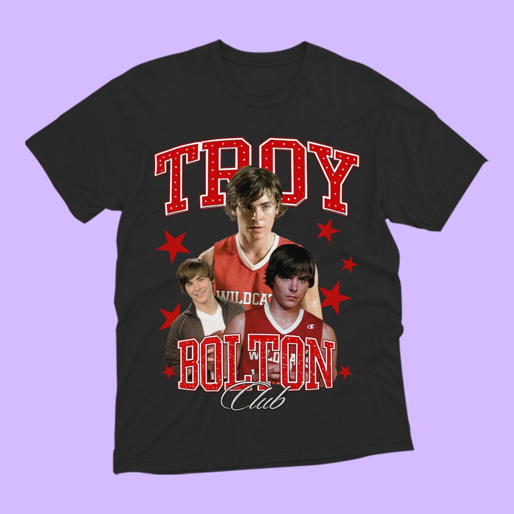 [Camiseta Premium em Algodão Puro]TT Camiseta Troy Bolton Club -Unissex