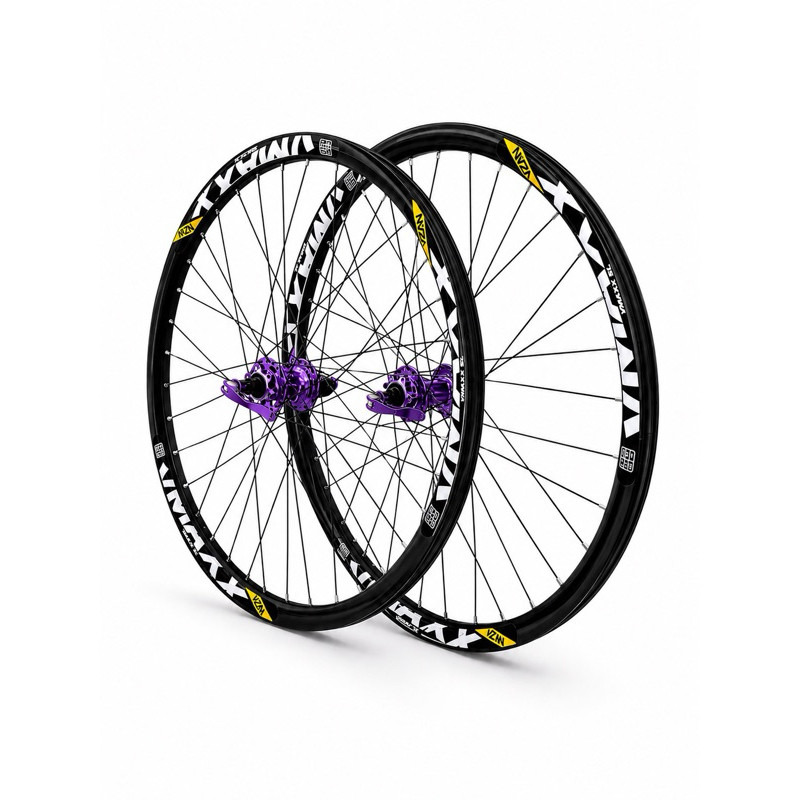 Par de Rodas Vmaxx SL Aro 26 Com Cubo Barulhento GTA K7 Roxo, Downhil/ 36F