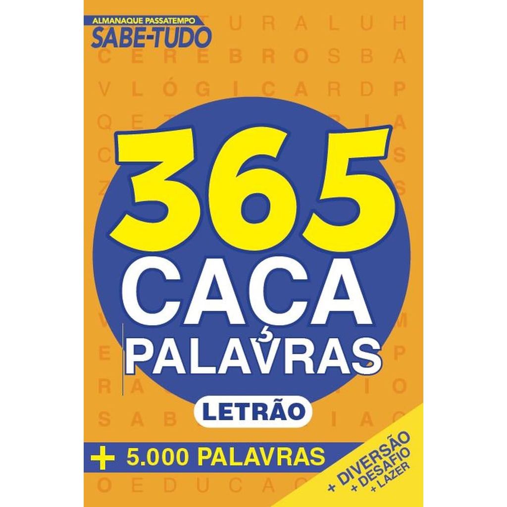 Almanaque Passatempos Sabe-Tudo | 365 Caça-Palavras | Letrão