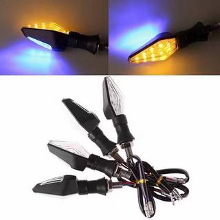 4 pares de Pisca Seta Para Moto De Led  Universal Com Traseira Led Lightes