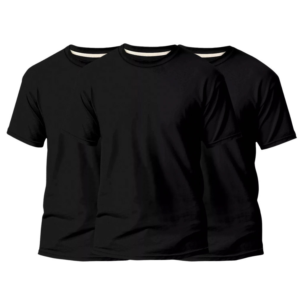 Kit 3 Camiseta Masculina Lisa Premium Camisa Basica Algodao Penteado Casual Academia Trabalho Moda Masculina Envio Hoje