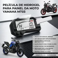 Película Protetora Painel da yamaha Mt 03 Mt03 2020 até 2025 2026 yamaha r3