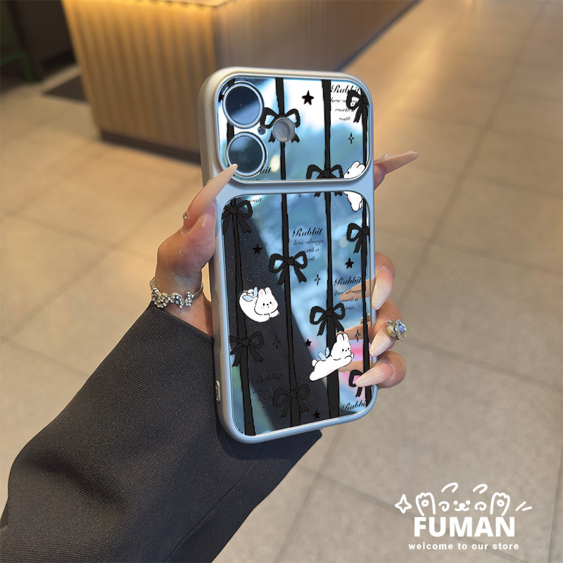 Bonito Cão Arco Coelho Espelho Caso De Telefone Para Samsung Galaxy A57 A56 M56 F56 A55 A54 A53 A52S A51 A50S M40S A30S 