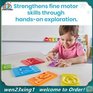 [Wen-Shop] Bandeja De Rastreamento De 24 Letras , 10 Mármores , Atividades De Aprendizagem Pré-Escolar Para Habilidades 