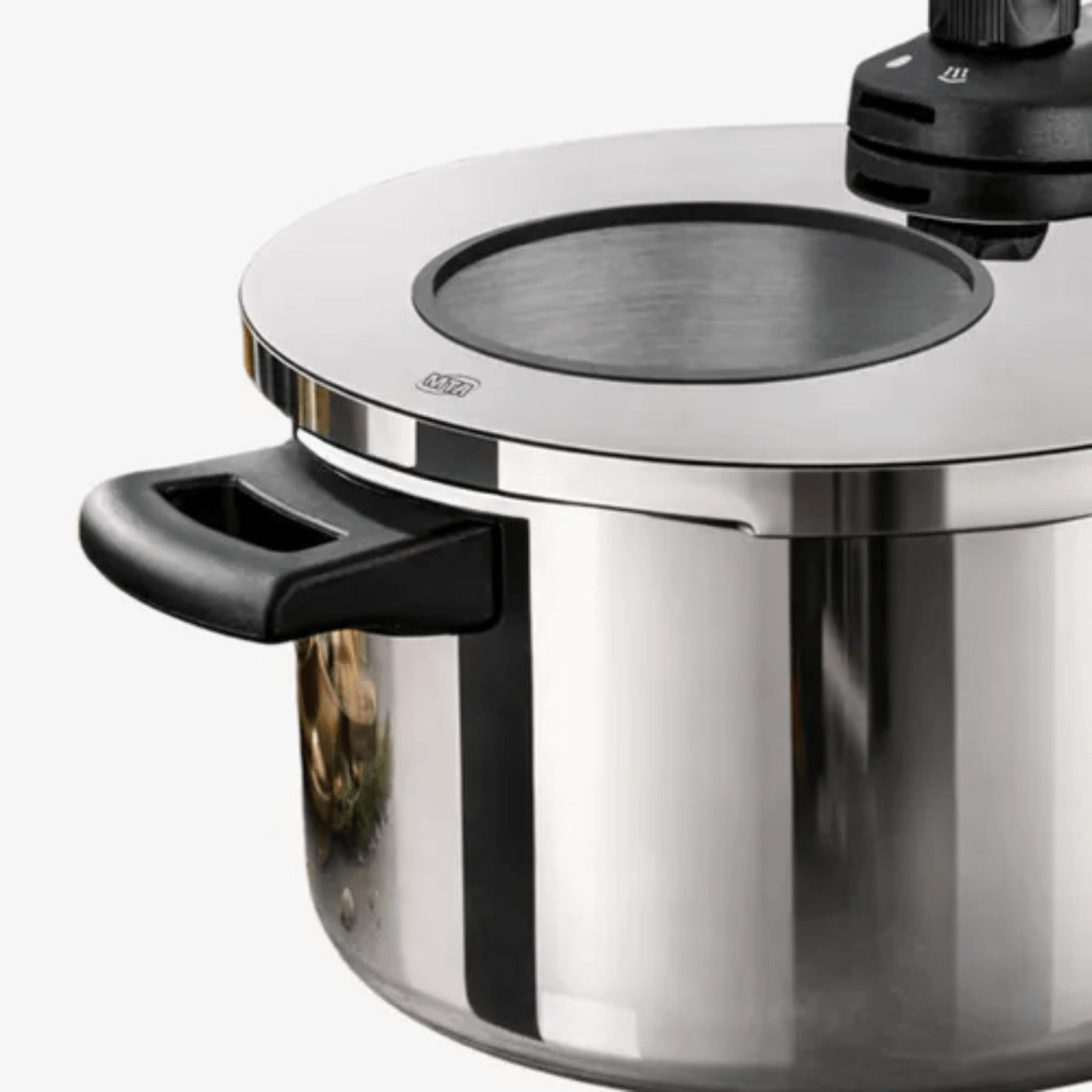 Panela De Pressão Inox Com Visor MTA N22 / 4,5L - Fundo Triplo Para Indução MTA - 6010 — imagem 2 de 2