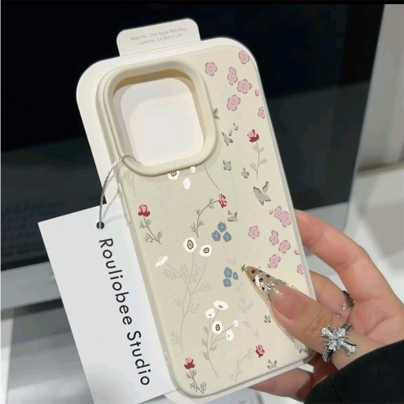 Capa Colorida De Flores Selvagens Para Samsung Galaxy A57 A37 A27 A07 A36 A26 A55 A15 A25 S26 Ultra S25 S24 S23 FE Plus 