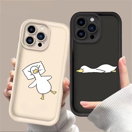 Engraçado Ganso Dormindo Pato Silicone Caso Capa Para Samsung Galaxy A57 A37 A27 A55 A56 A36 A26 A35 A15 A16 A54 5G Maci