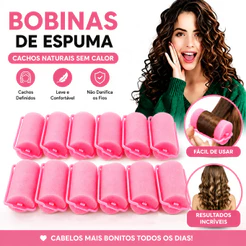 KIT 8 Rolos De Cabelo De Espuma , Cabelos Longos De Esponja Macia Sem Clipes , Modeladores Aconchegantes , Use Modelado