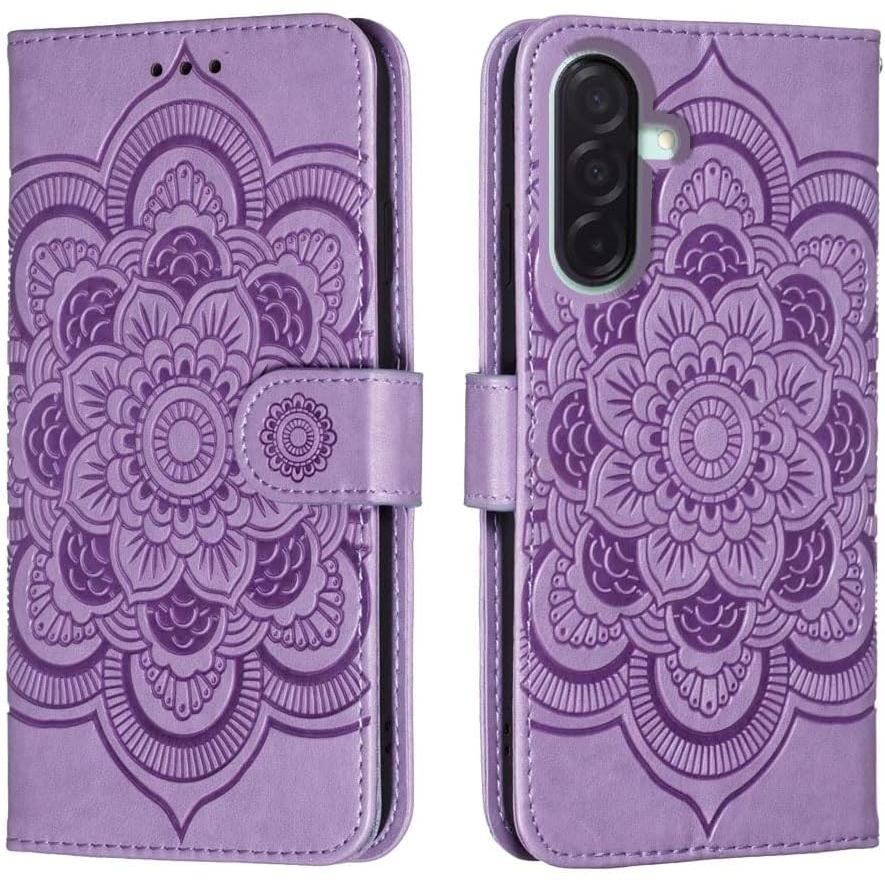 Capa Carteira para Samsung Galaxy A26 / A17 com Porta-Cartões, Suporte Magnético, Capa Dobrável de Couro Macio para Sams
