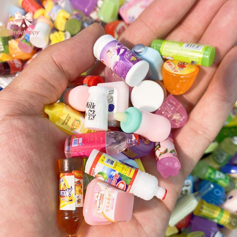 Gentlehappy 5 Peças Casa De Bonecas Em Miniatura Fofa Supermercado Comida Snas Mini Bolo Bebida Para Boneca Acessórios D