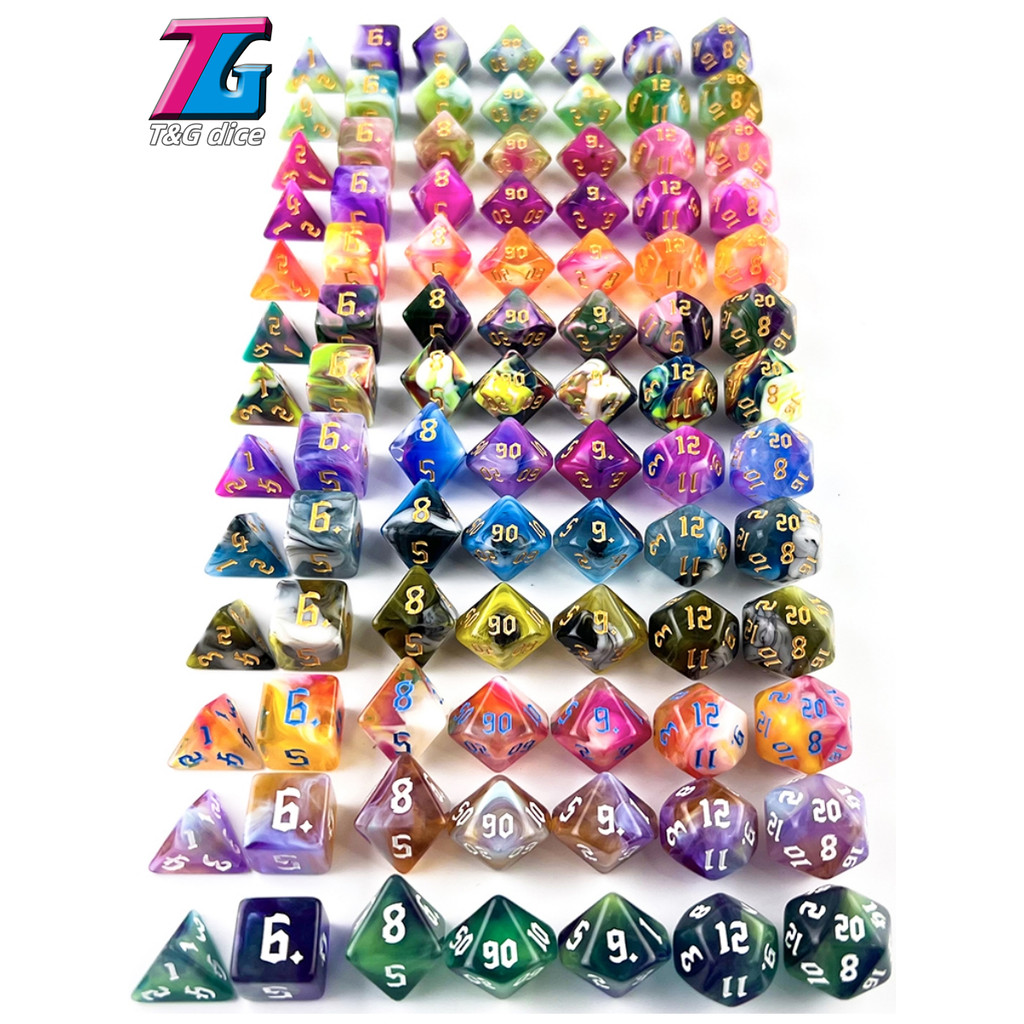 Dados da série de correspondência Dopamina Cores coloridas dnd dados
