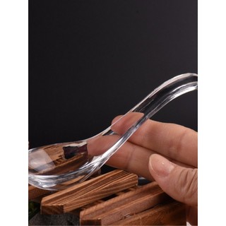 Frete grátis colher de cristal colher de vidro resistente ao calor colher de café colher de sorvete colher de arroz colh