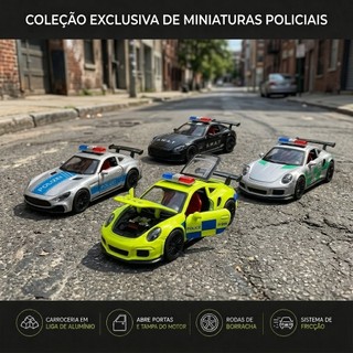 Miniatura de Carros 1/32 Varios Modelos Fricção Metal Coleção Diecast