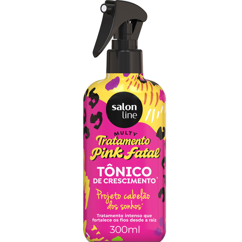 Tônico Capilar Salon Line Multy Pink Fatal Cabelão Dos Sonhos 300ml