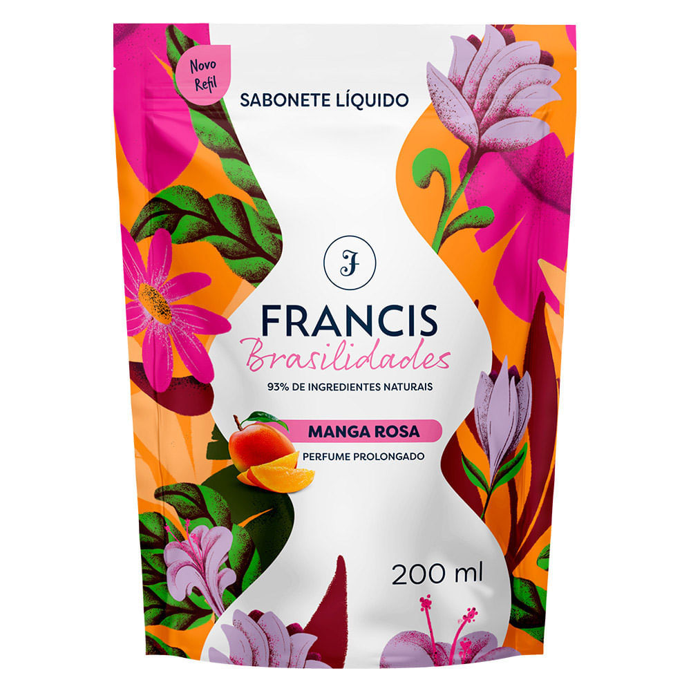 Sabonete Líquido Francis Brasilidades Manga Rosa Refil 200ml
