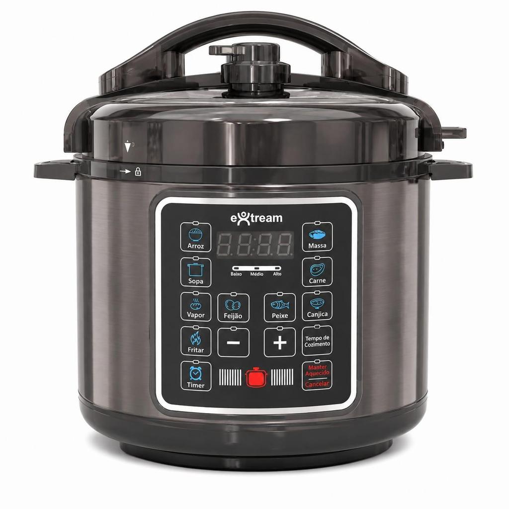 Panela de Pressão Elétrica 6L Extream SmartCook Pro