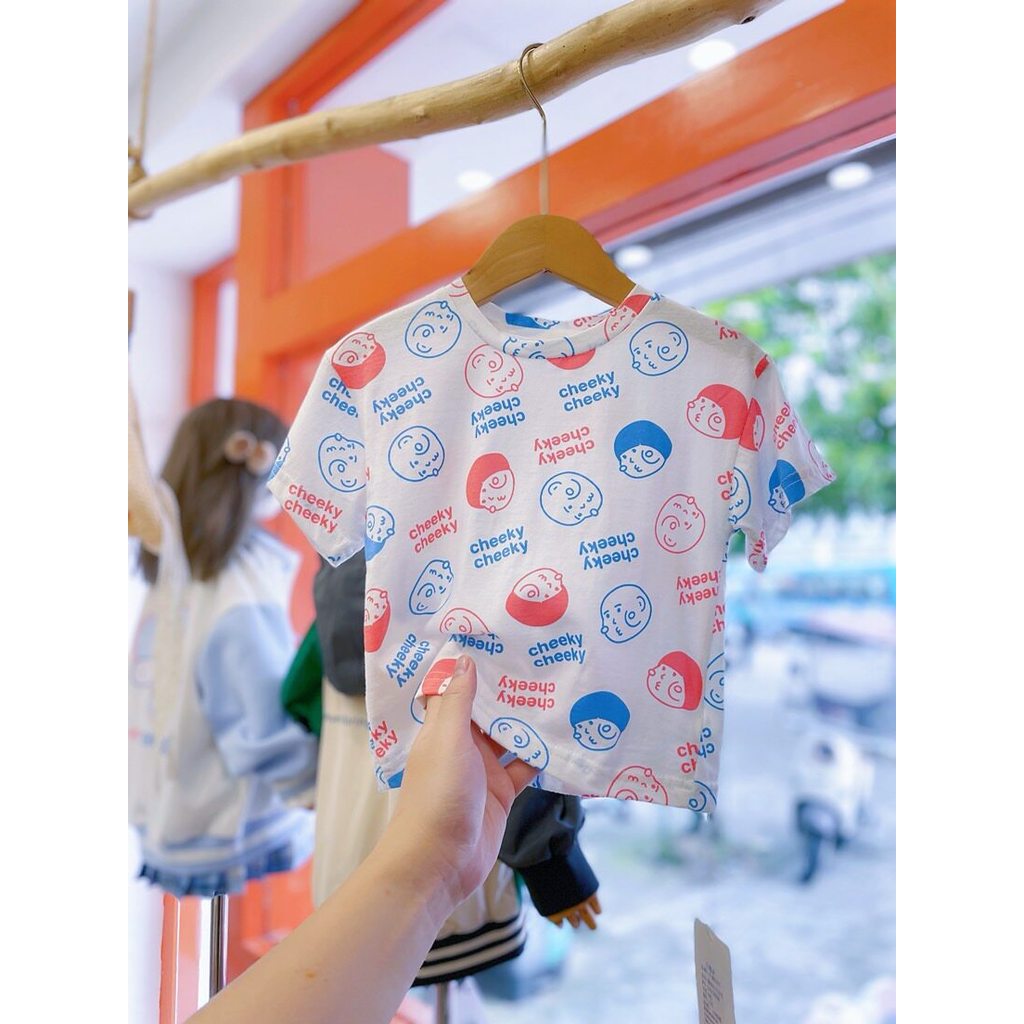 Meninos puro algodão camiseta verão meninos impressão completa fino dos desenhos animados contraste cor crianças de mang