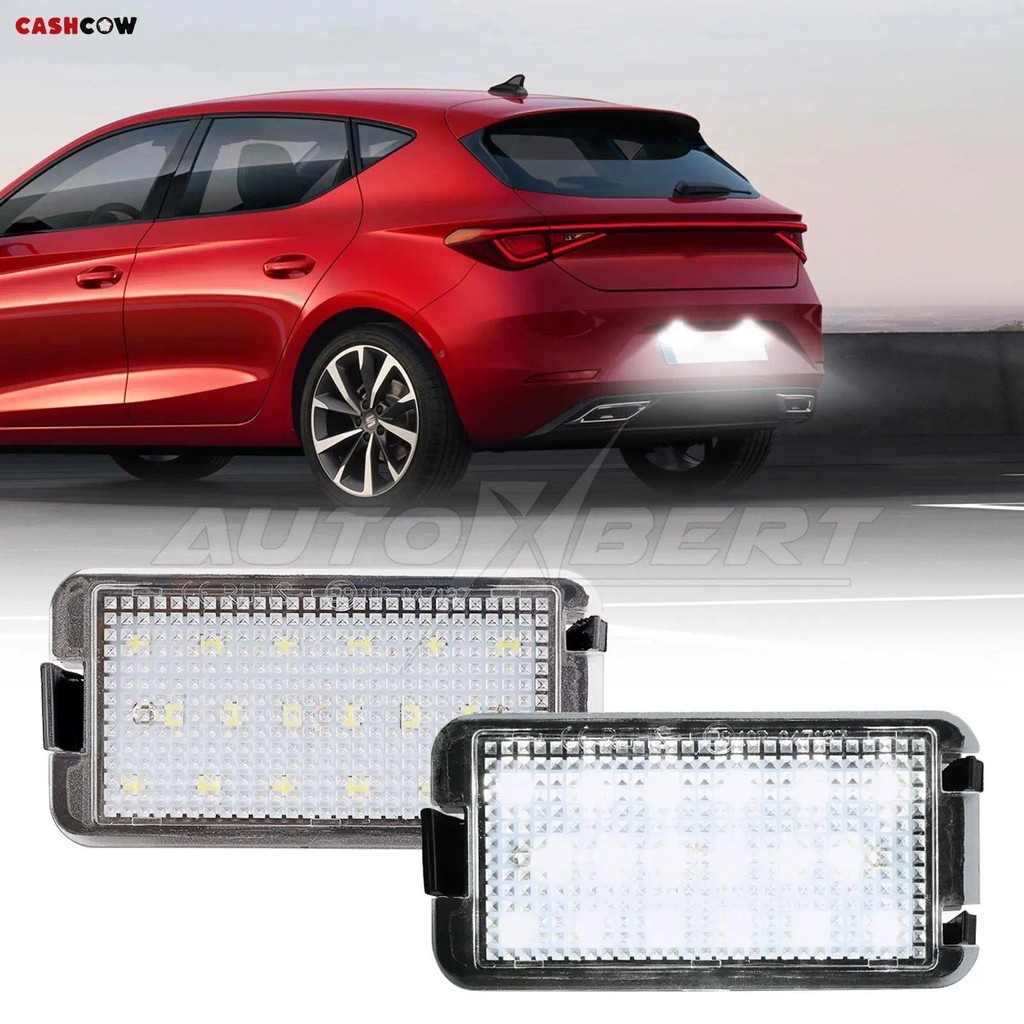 2 Pçs Luz Número Luzes Da Placa De Licença Apto Para Assento Ibiza 6L Ab Arosa Altea Cordoba MK1 MK2 Leon 1M Toledo 5P L