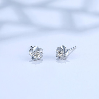 PT950 brincos de platina femininos 18k ouro branco brincos de diamante 2022 novo estilo na moda presente de aniversário 