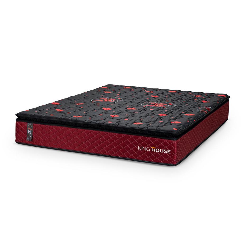 Colchão c/ Molas Ensacadas Toronto Casal 138x188x28 Vermelho