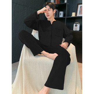 Pijamas masculinos outono inverno ilha veludo engrossado velo Coral veludo 2026 inverno primavera outono masculino Homew