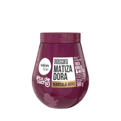 Máscara Matizadora #todecacho Marsala Roxo 500g Salon Line