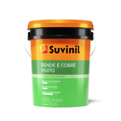 Tinta Rende E Cobre Muito Acrílico Fosco Balde 20 Litros - Suvinil Acabamento Fosco Interno E Externo