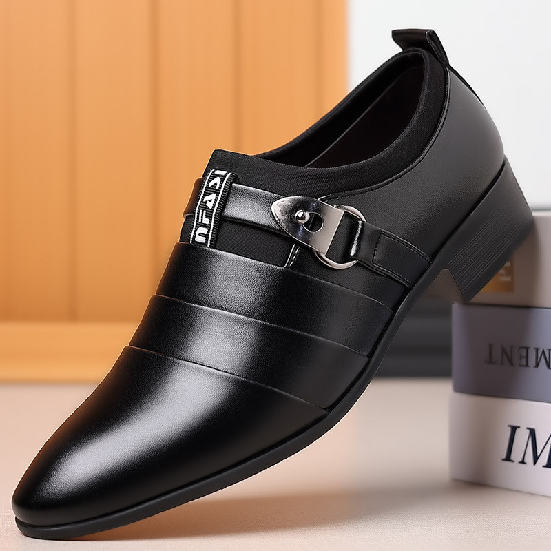2024 novo estilo sapatos de couro masculino negócios sapatos formais versão coreana sapatos masculinos tamanho grande ap