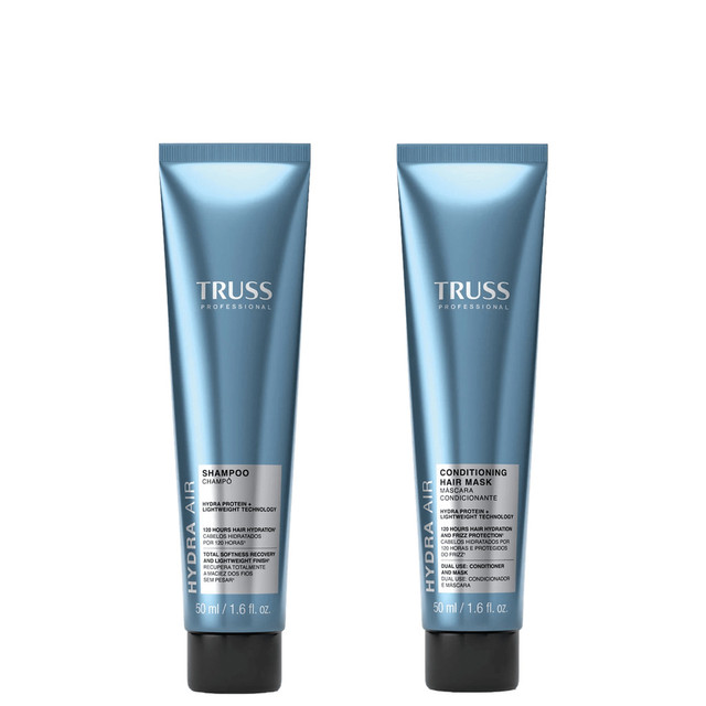 Kit TRUSS Hydra Air - Shampoo 50ml + CondMask Máscara Condicionante 50ml