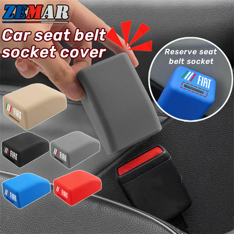 Capa Protetora Universal de Silicone Antirrisco para Fivela de Cinto de Segurança de Carro FIAT, para Strada Argo Mo KJB