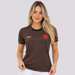 Camisa Vasco Girar Feminina Marrom