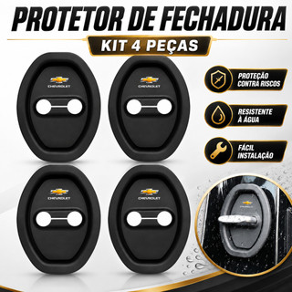 Capa Protetora Para Fechadura De Porta De Carro Chevrolet , 4 Unidades , Onix Prisma Cobalto Spin Cruze Tracker Equinox 