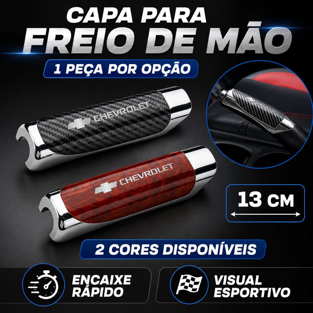 1 Peça Capa De Freio De Mão De Carro Chevrolet 13 Cm Fibra De Carbono Estilo Madeira Vermelha Para Onix Joy LT LTZ Premi
