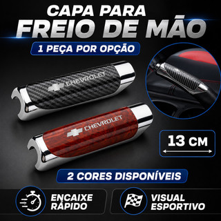 1 Peça Capa De Freio De Mão De Carro Chevrolet 13 Cm Fibra De Carbono Estilo Madeira Vermelha Para Onix Joy LT LTZ Premi