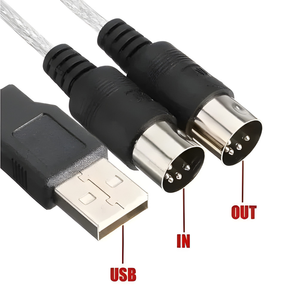 Cabo de Áudio MIDI USB 2,0 Metros — imagem 2 de 2