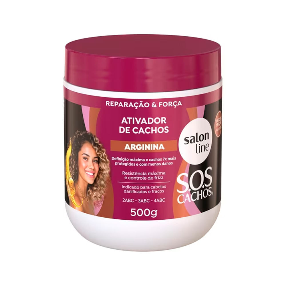 Ativador De Cachos Salon Line Reconstrução 500g