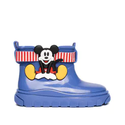 Bota Galocha Infantil Grendene Mickey Azul Escuro
