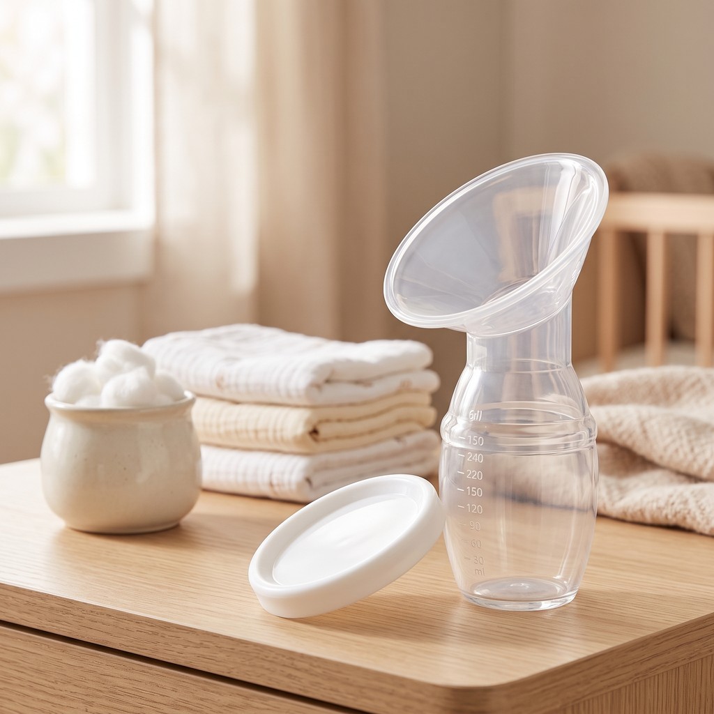 Coletor de Leite Materno Silicone – Prático Portátil Alívio Natural e Livre de BPA