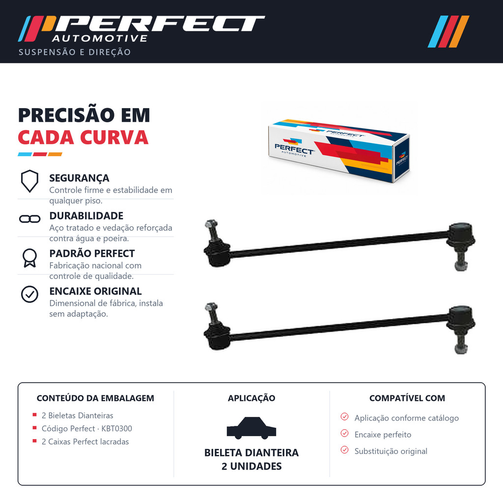 Par Bieleta Dianteira C4 Lounge 2013 até 2016 Perfect